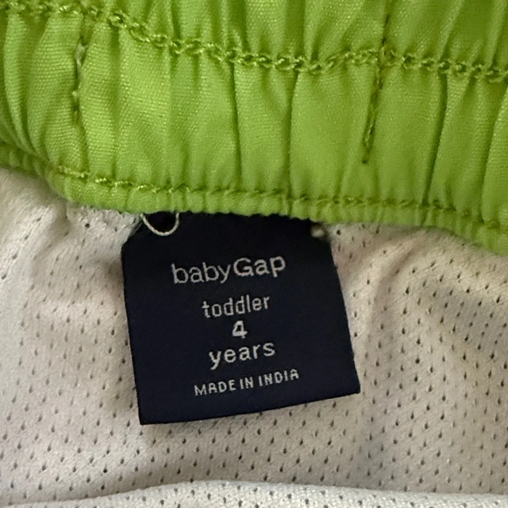 Gap Kids Madras Patchwork Swim Trunks Boys 4 Lined Board Shorts Beach